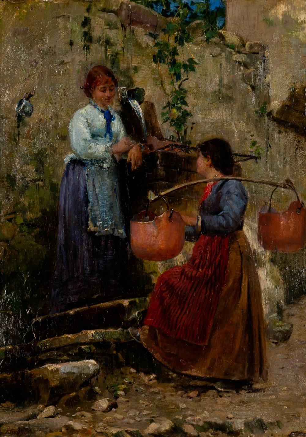 Una chiacchierata accanto alla fontana